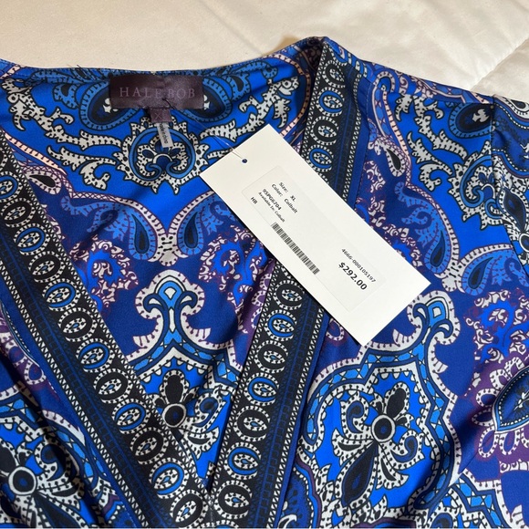 HALE BOB - V-Neck Long-Sleeve Dress - Colbalt - Women’s XL - Picture 10 of 13